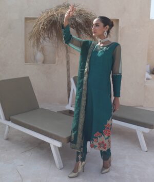 Emerald Summer Collection Dress of Kuts by Mahwish