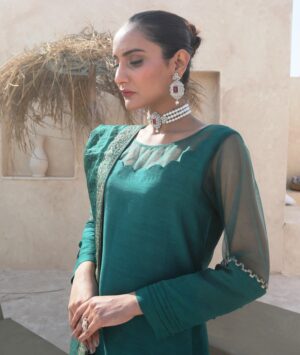 Emerald Summer Collection Dress of Kuts by Mahwish