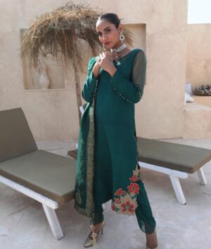 Emerald Summer Collection Dress of Kuts by Mahwish